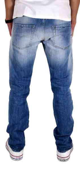 DIESEL BELTHER 0827F - Herren Jeans Hose Blau